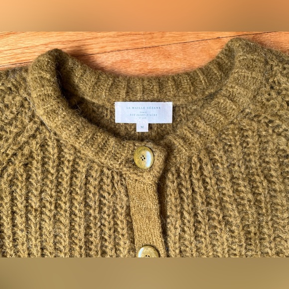 Sezane Emile Cardigan Size M | olive - Picture 3 of 9